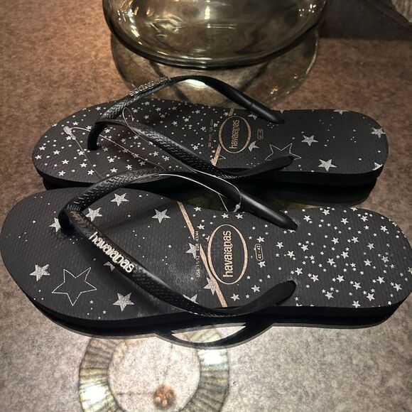 Havaianas Slim Metallic Print Flip Flop NEW - Picture 4 of 4